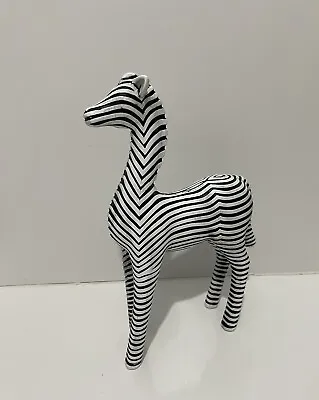 New Decorative White Black Zebra Animal Statue Ornament Home Decor  • £13.99