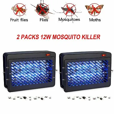 2PC 2700V UV Tube Electric Mosquito Killer Lamp Bug Insect Zapper Indoor&Outdoor • $28.99
