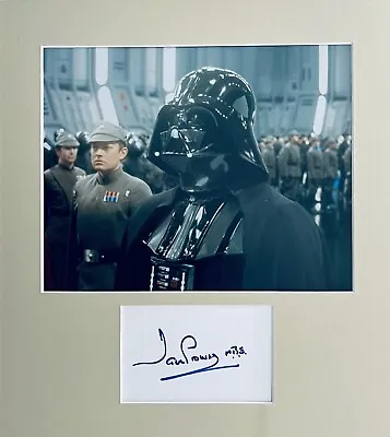 Dave Prowse HAND SIGNED 6x4 White Card & 10x8 Star Wars DARTH VADER Photograph • £89.99