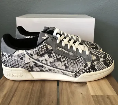 New Adidas Continental 80 Men's Shoes Size 9.5 Snake Skin Print Limited Edition • $84.95