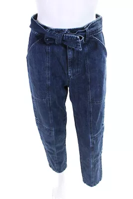 J Brand Womens Belted High Rise Cargo Skinny Leg Jeans Blue Cotton Size 26 • $42.69