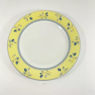 £8.84 • Buy Royal Doulton Blueberry China Salad Dessert Plate Yellow Blue Trim 7 1/2” 2005