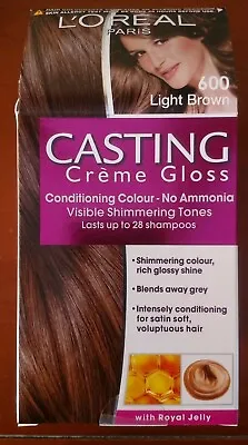 L'Oreal Paris 600 Casting Creme Gloss Conditioning Colour  Light Brown Hair Dye • £4.55