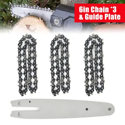 1/2/3/4 PACK Inch Chainsaw 1/4  .043  37DL Saw Chain Guide Blade Replacement • £5.19