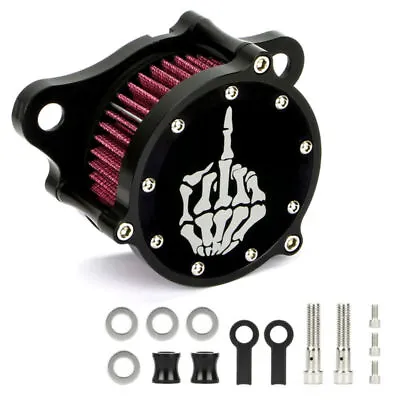 Motorcycle Air Filter Air Cleaner For Harley Sportster XL 883 XL1200 48 Iron 883 • $42.92