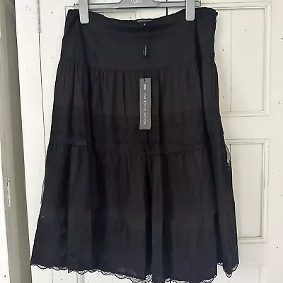 New With Tags M&S Limited Collection Black Lace Skirt Ladies 12 • £12.99