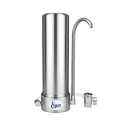 Eiger Stainless Steel Single Countertop Water Filter Device 5 Stage Filtration • £219