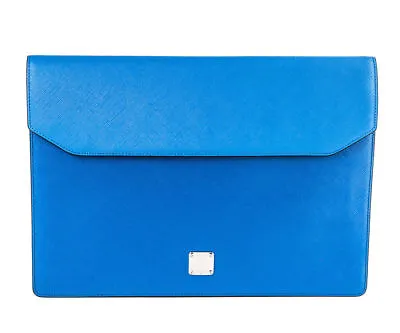 100% Authentic MCM Briefcase Saffiano Leather Blue MMU4SLS03LU001 • $595