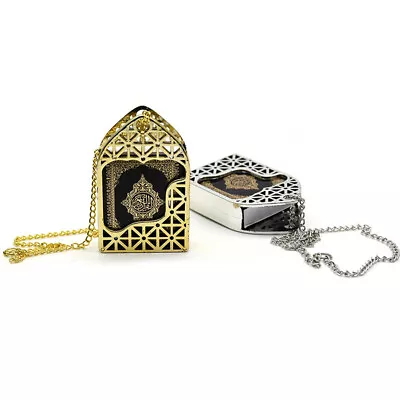 Mini Ark Quran Book Real Paper Can Read Pendant Necklace Religious Jewelry De*eh • £3.18