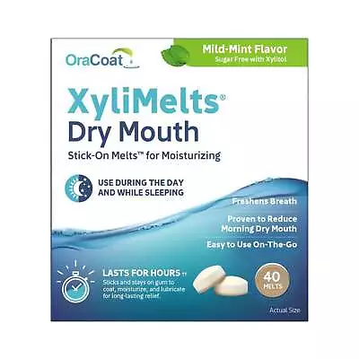 NEW Oracoat - XyliMelts For Dry Mouth - Mild-Mint • $42.90
