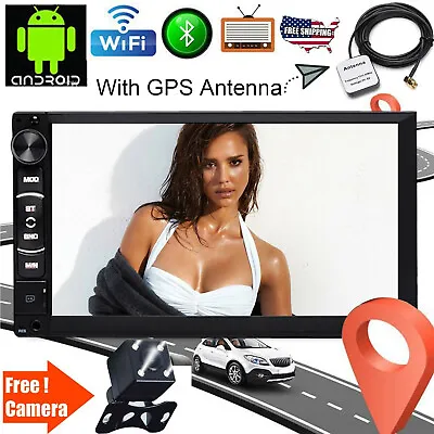 $151.22 • Buy Estereo De Pantalla Para Coche Carro Android GPS USB FM SD Subwoofer Con CáMara
