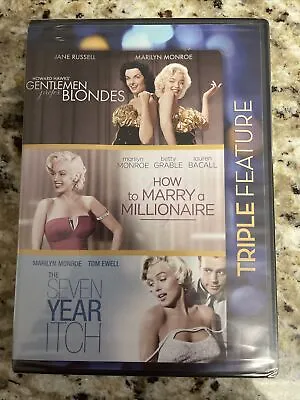 MARILYN MONROE ~ Triple Feature ~ DVD ~ BRAND NEW SEALED!!! • $11.98