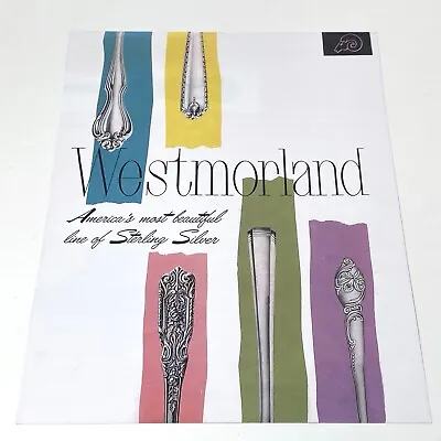 Milburn Rose Sterling By Westmorland • Color Catalog Sheet Showing Complete Line • $9.99