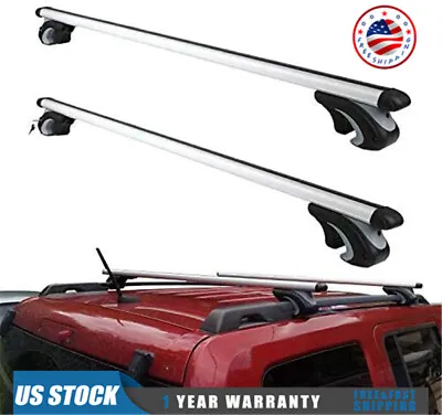 New 53  Car Top Roof Rack Cross Bars Luggage Rail Cargo Carrier Anti-theft 135cm • $55.97