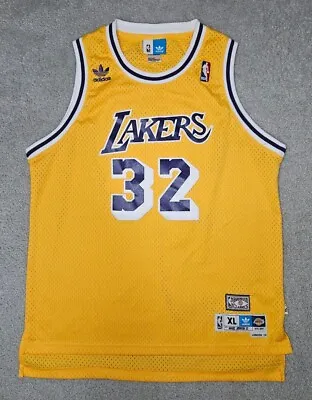 Los Angeles Lakers Magic Johnson Hardwood Classics Jersey #32 SZ XL YOUTH STITCH • $59.99