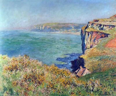 Cliffs At Varengeville By Claude Monet Giclee Fine Art Print Repro On Canvas • $49.95