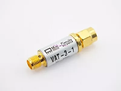 Mini-Circuits VAT-3-1 3dB Attenuator DC-3Ghz SMA Connectors BENCH TESTED • $6.55