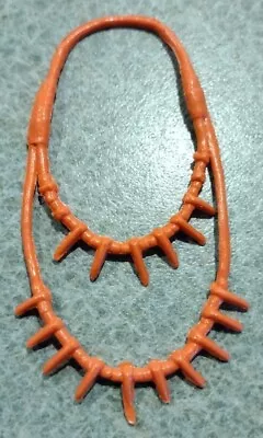 1960's-70's Marx Johnny West Princess Wildflower Orange Bear Claw Necklace Nice • $7.99