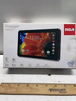 RCA Voyager 7  Black Tablet 16GB 4 Core Android 6.0 RCT6873W42 Front Camera • $79.99