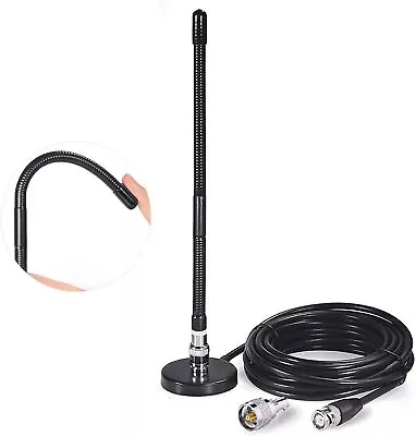 CB Radio Antenna BNC&PL259 Male 27MHz Magnetic Base For Car Mobile Radio Scanner • $19.99