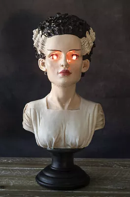 Frankenstein's Bride 14 Inch Statue Bust With LED Light Eyes 05FPT09 • $49.99