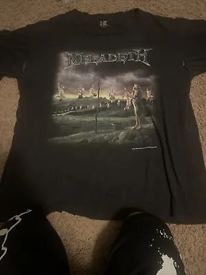 $399.99 • Buy Vintage Megadeth Youthanasia Album Cover We Are The Damned ’95 XL T Shirt