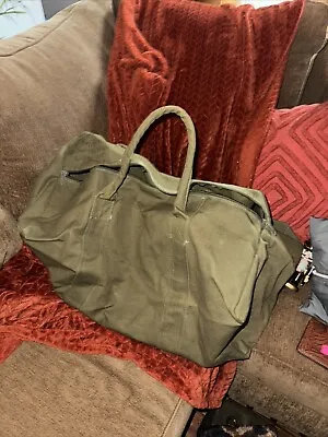 US Military IMPROVED DUFFEL BAG W/ Zipper Travel Flight Sea Bag OD Green • $25