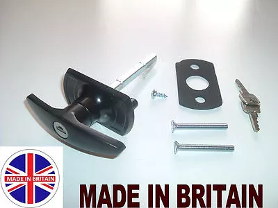 £12.95 • Buy CARDALE T-Handle Garage Door Lock 75mm SQUARE SHAFT Lock Handle Garage Door