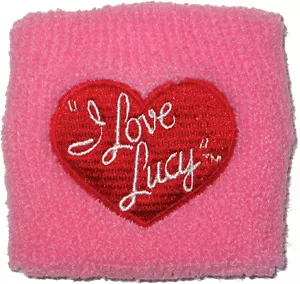 I LOVE LUCY Comedy Sitcom TV Show HEART LOGO TERRY CLOTH WRISTBAND WRISTCUFF New • $8.95
