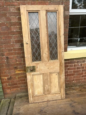 £80 • Buy Reclaimed Victorian Glazed Pine Door