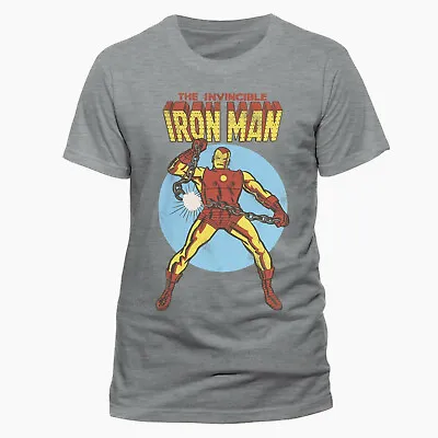 Iron Man Invincible T Shirt Official Marvel Comics Tony Stark Avengers NEW • £12.99