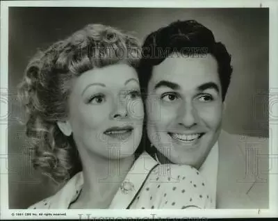 1991 Press Photo Frances Fisher Maurice Benard Are Lucy And Desi In TV Special • $15.99