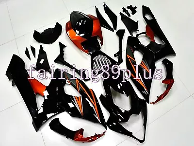 Black Burnt Orange ABS Injection Bodywork Fairing Kit Fit For 2005 2006 GSXR1000 • $419.25