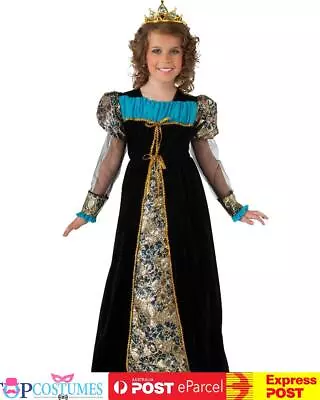 Black Camelot Renaissance Medieval Girls Costume Victorian Book Week • $31