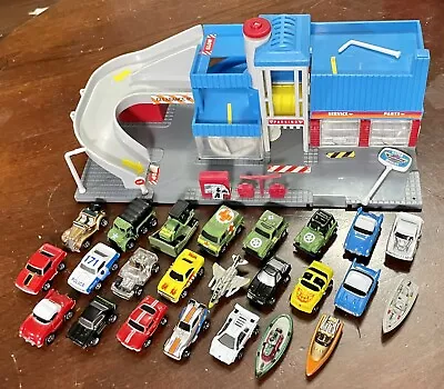 Micro Machines Huge Lot - 1989 Service City 24 Vehicles Galoob Cars Boats • $65