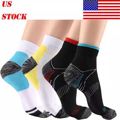 Compression Flight Socks Unisex Miracle Travel Anti Swelling Fatigue Support • $6.98