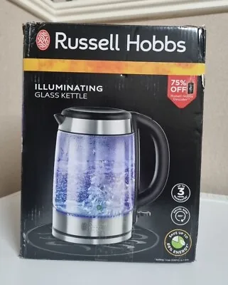 Russell Hobbs Illuminating Glass Kettle 1.7L 3000W • £24.99