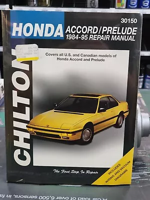 Chilton Honda Accord & Prelude 1984-1995 Repair Manual • $24.95