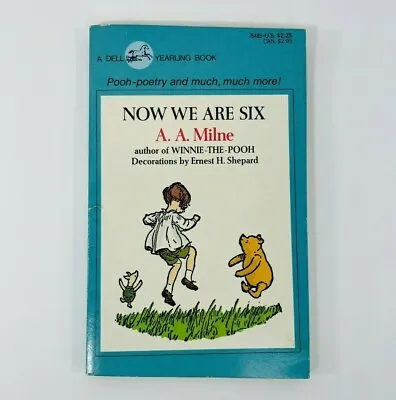 $40.79 • Buy Vintage 1955 Winnie The Pooh Now We Are Six Paperback Book