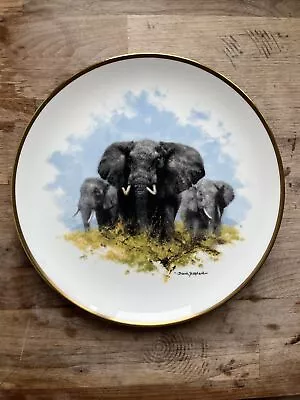 Wedgwood Wildlife Plate David Shepherd Spink Collection Elephant D27cm. • £7