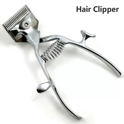 Hand Manual Clipper Hair Trimmer Cutter Stainless Steel Barber Hair Scissor T-m- • $8.20