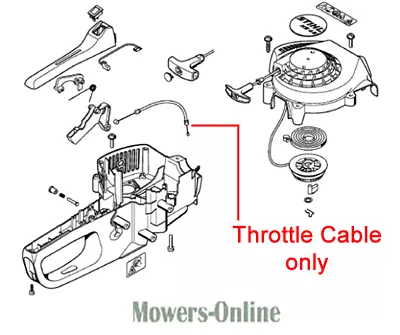 £30.70 • Buy Genuine Stihl HS45 Hedgetrimmer Throttle Cable 4228 180 1101