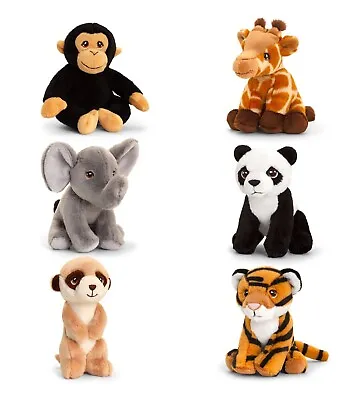 Keel Toys Wild Animals Monkey Panda Elephant Tiger Meerkat Giraffe 12cm • £10.85