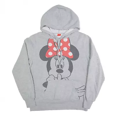 DISNEY Girls Minnie Mouse Hoodie Grey Pullover XL • £15.99