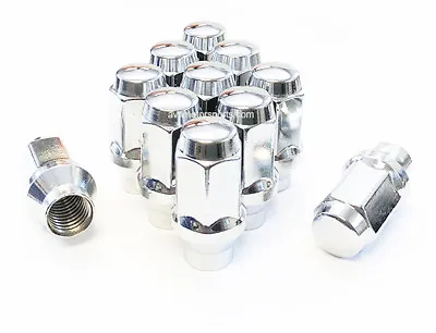 24x 7/16-20 CHROME LONG ET EXTENDED THREAD WHEEL LUG NUTS 1.75  TALL CHEVY BUICK • $31.99