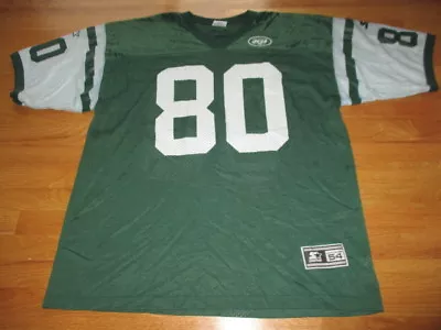 Vintage Starter WAYNE CHREBET No. 80 NEW YORK JETS (Size 54) Football Jersey  • $90