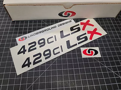 429ci LSX Decals (2pk) Hood Fender Valve Cover Racing Stickers C6 Corvette Z06 • $14.95