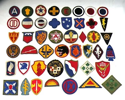 Lot Of 46 Original Wwii U.s. Patches • $59.69