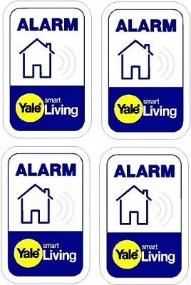 4 X YALE Protected Alarm Window Stickers OUTDOOR STICKERS X 4 • £4.99