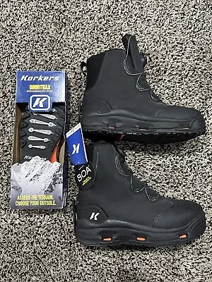Size 12 Korkers Devils Canyon Wading Fishing Boot Studded+ Kling-on Rubber Soles • $102